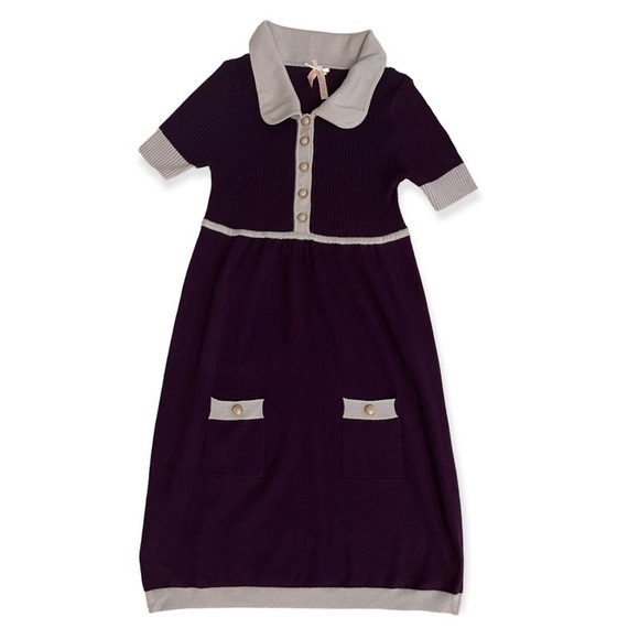 Derek Heart Dresses & Skirts - Derek Heart Collared Dress Purple Medium